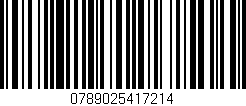 Código de barras (EAN, GTIN, SKU, ISBN): '0789025417214'