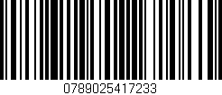 Código de barras (EAN, GTIN, SKU, ISBN): '0789025417233'