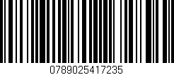 Código de barras (EAN, GTIN, SKU, ISBN): '0789025417235'