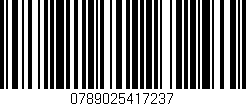 Código de barras (EAN, GTIN, SKU, ISBN): '0789025417237'