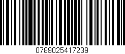 Código de barras (EAN, GTIN, SKU, ISBN): '0789025417239'