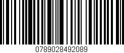 Código de barras (EAN, GTIN, SKU, ISBN): '0789028492089'