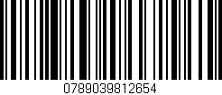Código de barras (EAN, GTIN, SKU, ISBN): '0789039812654'