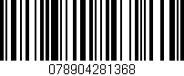 Código de barras (EAN, GTIN, SKU, ISBN): '078904281368'