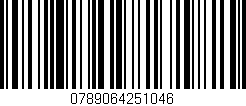 Código de barras (EAN, GTIN, SKU, ISBN): '0789064251046'