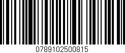 Código de barras (EAN, GTIN, SKU, ISBN): '0789102500815'