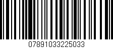 Código de barras (EAN, GTIN, SKU, ISBN): '07891033225033'