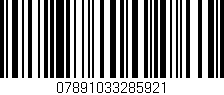 Código de barras (EAN, GTIN, SKU, ISBN): '07891033285921'