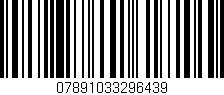 Código de barras (EAN, GTIN, SKU, ISBN): '07891033296439'