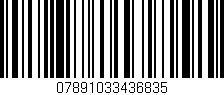 Código de barras (EAN, GTIN, SKU, ISBN): '07891033436835'