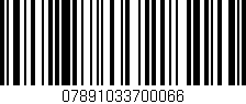 Código de barras (EAN, GTIN, SKU, ISBN): '07891033700066'