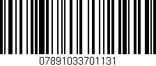 Código de barras (EAN, GTIN, SKU, ISBN): '07891033701131'