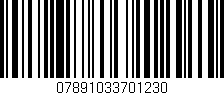 Código de barras (EAN, GTIN, SKU, ISBN): '07891033701230'