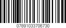 Código de barras (EAN, GTIN, SKU, ISBN): '07891033706730'