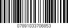Código de barras (EAN, GTIN, SKU, ISBN): '07891033706853'
