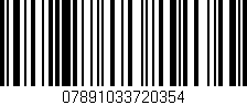 Código de barras (EAN, GTIN, SKU, ISBN): '07891033720354'