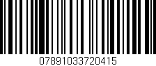 Código de barras (EAN, GTIN, SKU, ISBN): '07891033720415'
