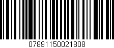 Código de barras (EAN, GTIN, SKU, ISBN): '07891150021808'
