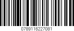 Código de barras (EAN, GTIN, SKU, ISBN): '0789116227081'