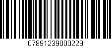 Código de barras (EAN, GTIN, SKU, ISBN): '07891239000229'