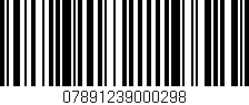 Código de barras (EAN, GTIN, SKU, ISBN): '07891239000298'