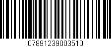 Código de barras (EAN, GTIN, SKU, ISBN): '07891239003510'
