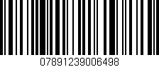 Código de barras (EAN, GTIN, SKU, ISBN): '07891239006498'
