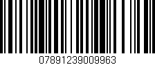 Código de barras (EAN, GTIN, SKU, ISBN): '07891239009963'