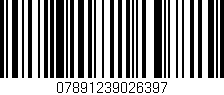 Código de barras (EAN, GTIN, SKU, ISBN): '07891239026397'