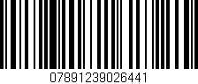 Código de barras (EAN, GTIN, SKU, ISBN): '07891239026441'