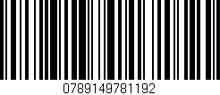 Código de barras (EAN, GTIN, SKU, ISBN): '0789149781192'