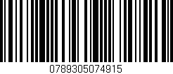 Código de barras (EAN, GTIN, SKU, ISBN): '0789305074915'