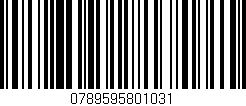 Código de barras (EAN, GTIN, SKU, ISBN): '0789595801031'