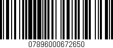 Código de barras (EAN, GTIN, SKU, ISBN): '07896000672650'