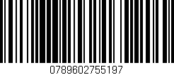 Código de barras (EAN, GTIN, SKU, ISBN): '0789602755197'