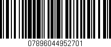 Código de barras (EAN, GTIN, SKU, ISBN): '07896044952701'