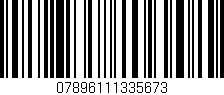 Código de barras (EAN, GTIN, SKU, ISBN): '07896111335673'
