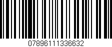 Código de barras (EAN, GTIN, SKU, ISBN): '07896111336632'