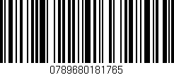 Código de barras (EAN, GTIN, SKU, ISBN): '0789680181765'