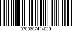 Código de barras (EAN, GTIN, SKU, ISBN): '0789687474839'