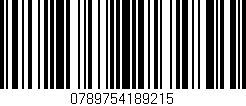 Código de barras (EAN, GTIN, SKU, ISBN): '0789754189215'