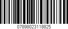 Código de barras (EAN, GTIN, SKU, ISBN): '07898023118825'