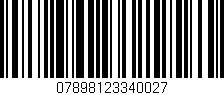 Código de barras (EAN, GTIN, SKU, ISBN): '07898123340027'