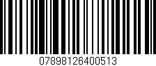 Código de barras (EAN, GTIN, SKU, ISBN): '07898126400513'