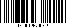 Código de barras (EAN, GTIN, SKU, ISBN): '07898126400599'