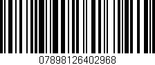 Código de barras (EAN, GTIN, SKU, ISBN): '07898126402968'