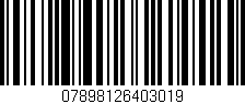 Código de barras (EAN, GTIN, SKU, ISBN): '07898126403019'