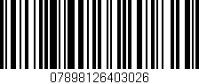 Código de barras (EAN, GTIN, SKU, ISBN): '07898126403026'