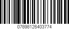 Código de barras (EAN, GTIN, SKU, ISBN): '07898126403774'