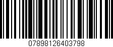 Código de barras (EAN, GTIN, SKU, ISBN): '07898126403798'